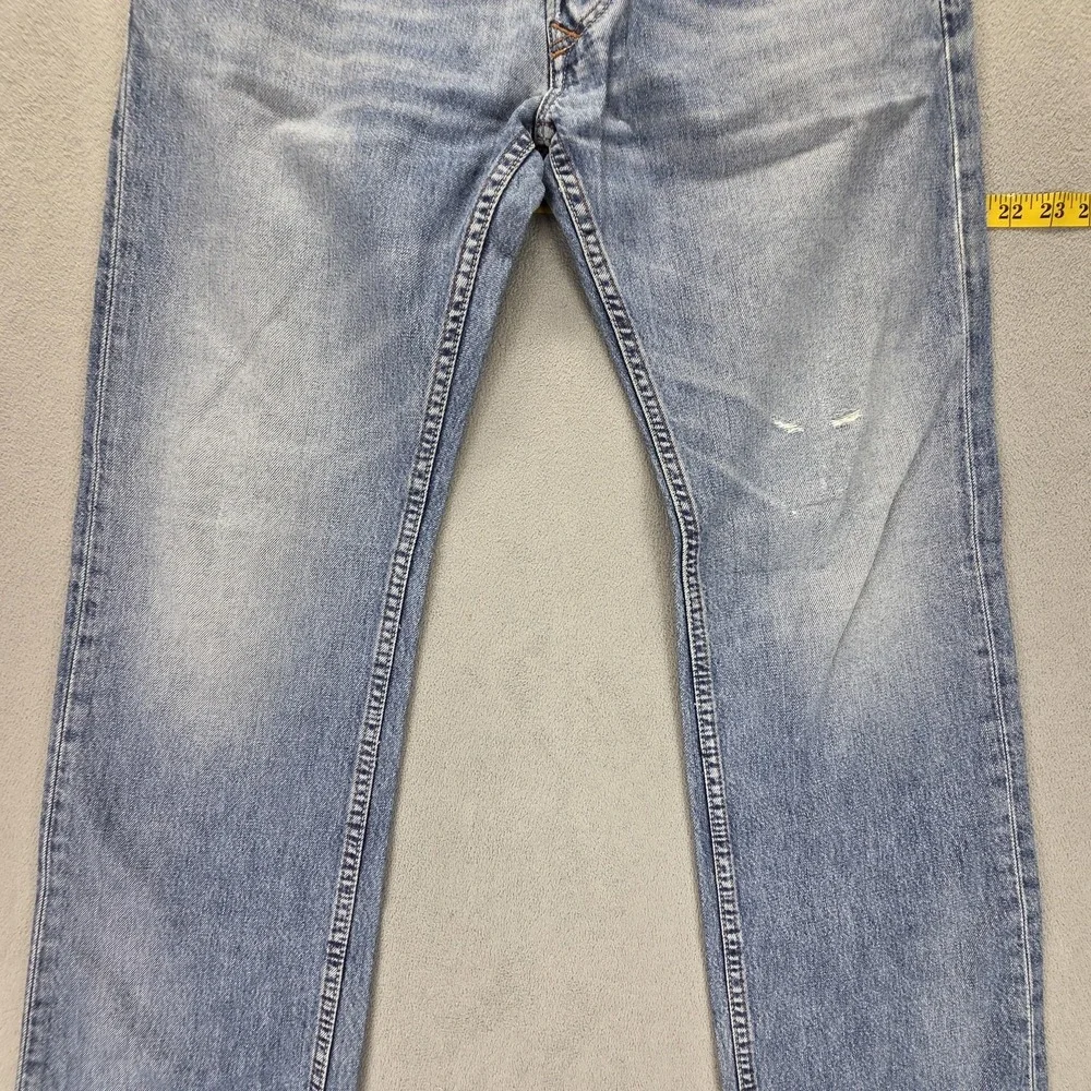 Diesel Jeans Mens 31x30 Blue Larkee Regular Straight Button Fly Italy 0800Z